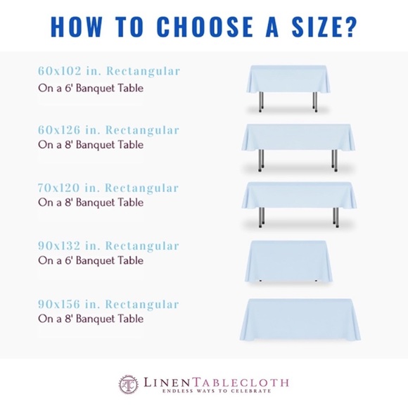 90”x156” White Rectangular Tablecloth w Rounded Corners Party Wedding Event - Picture 7 of 8